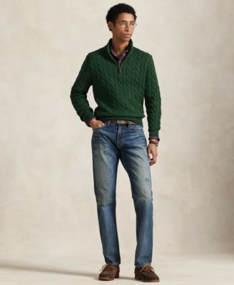 Men's Cable-Knit Cotton Sweater