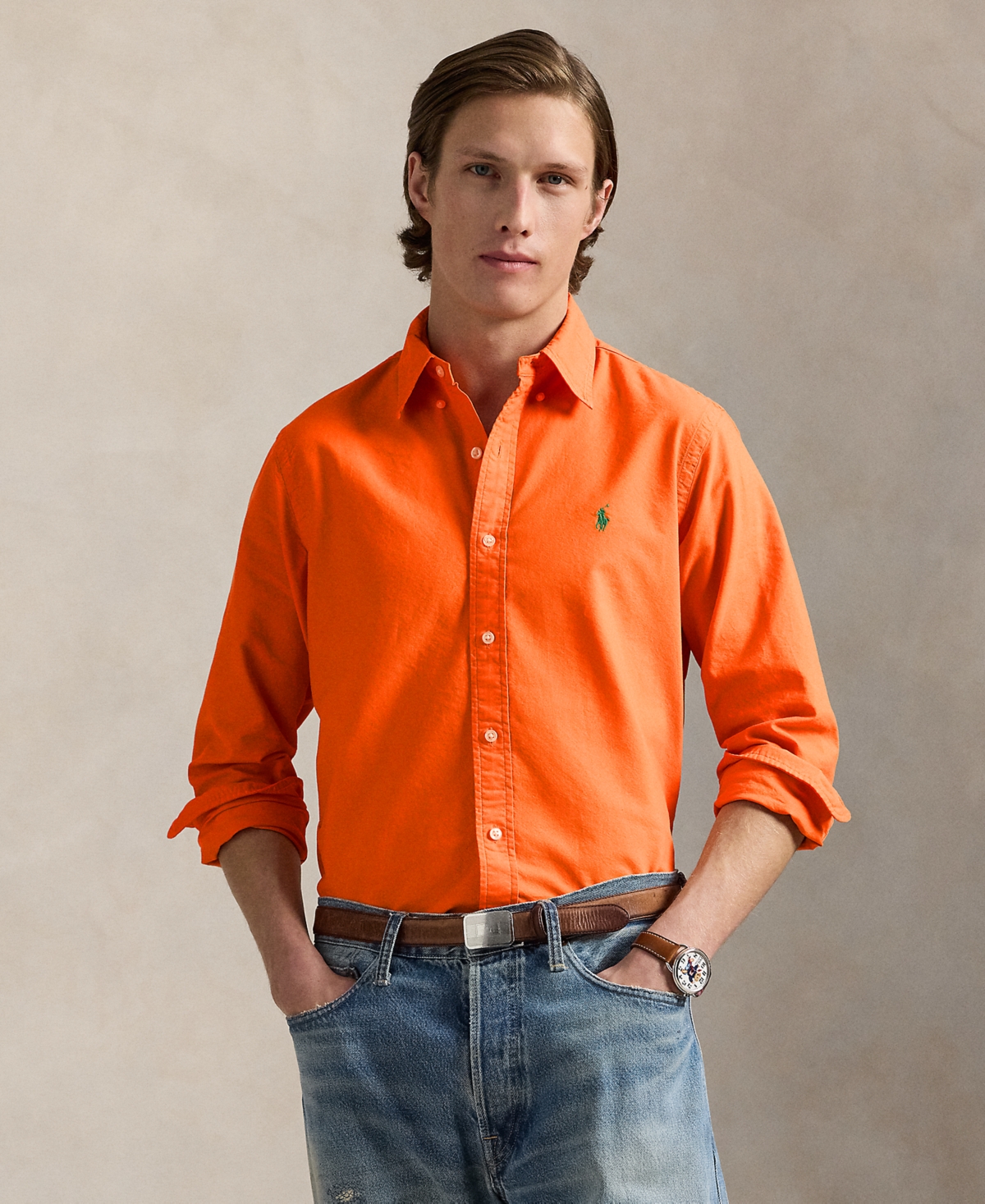 Polo Ralph Lauren Men's Garment-Dyed Oxford Shirt