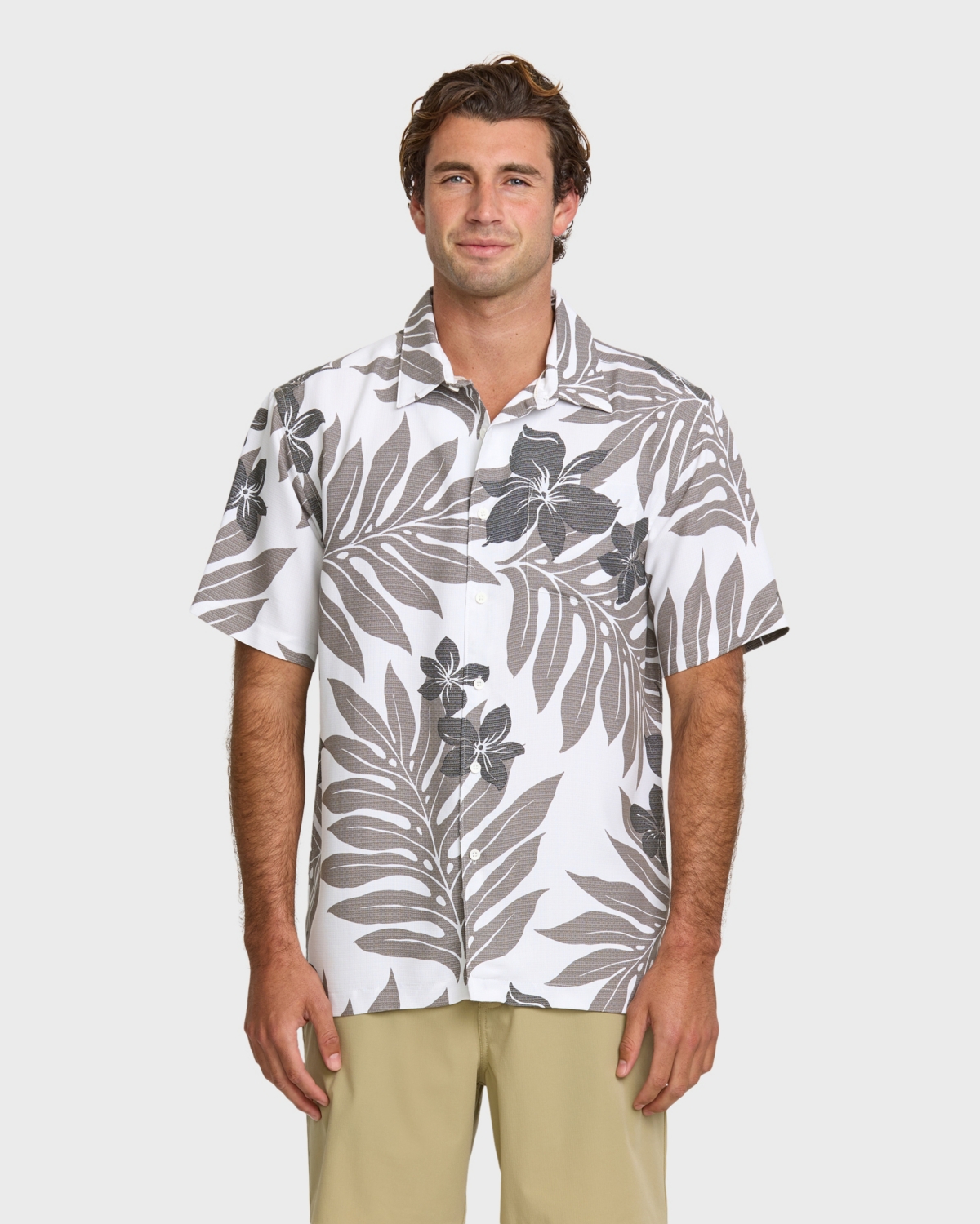 Men's Shonan Hawaiian Shirt - White/blac