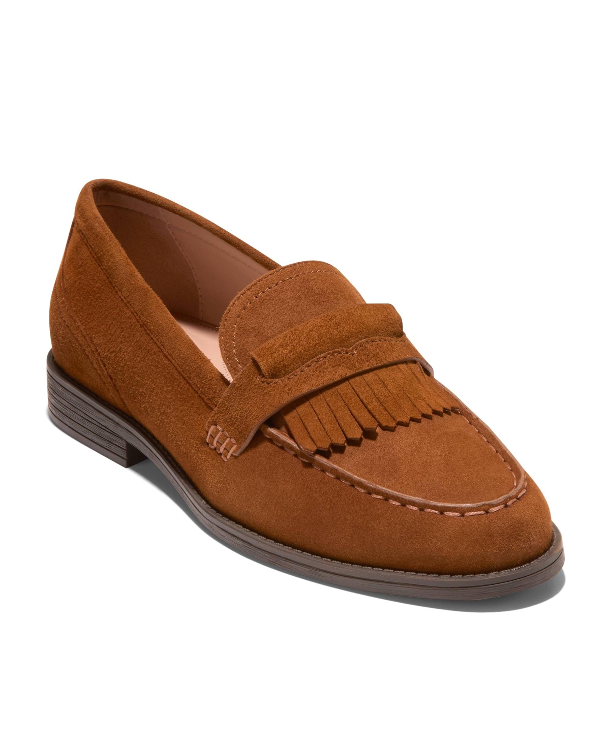 Women's Stassi Kiltie Loafers - Tobacco Suede