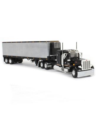 1/64 Black & Chrome Peterbilt 359 with 40ft Vintage Reefer Trailer, DCP