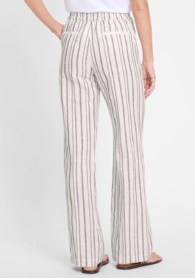 Women's Cotton Linen Striped Pant