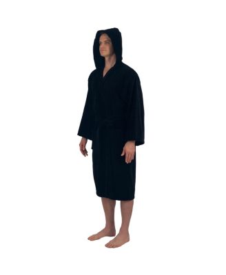 Men's Dane Hooded Bathrobe Cotton Terry Cloth Luxury Hotel Spa Robe