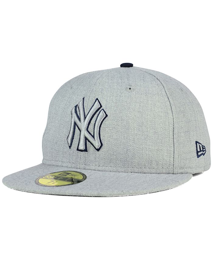 New Era New York Yankees Heather League Basic 59FIFTY Fitted Cap - Macy's