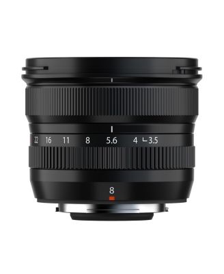 XF 8mm f/3.5 R WR Lens, Black, Bundle with 62mm Filter Kit, Soft Lens Case, Cleaning Kit, Lens Pen Cleaner and Lens Cap Tether