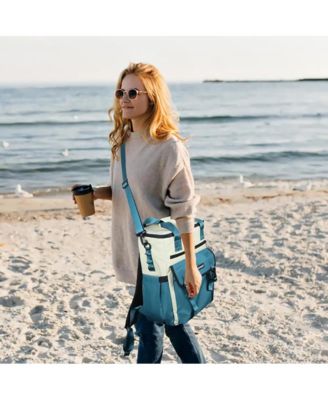 ChillBelle Backpack Cooler for Women – Lightweight Insulated Tote with Dual Straps, Waterproof Liner, Wine Bottle Pockets, Leak-Resistant Zipper, and Clip-On Corkscrew – Ideal for Travel, Beach, Picnic, or Outdoor Use