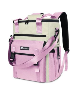 ChillBelle Backpack Cooler for Women Lightweight Insulated Tote with Dual Straps, Waterproof Liner, Wine Bottle Pockets, Leak-Resistant Zipper