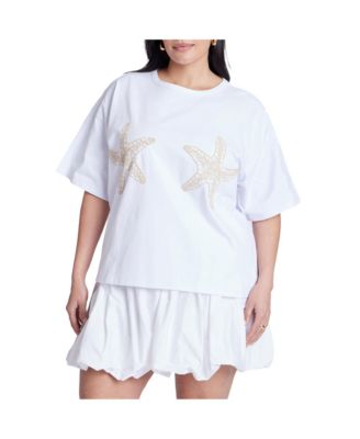 Women's Embroidered Starfish Tee
