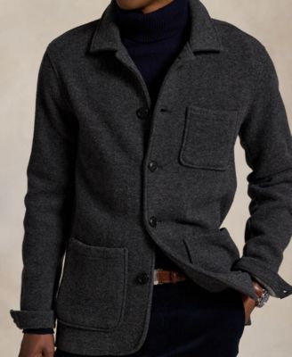 Men's Brushed Double-Knit Utility Jacket