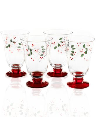 Winterberry Water Goblet, Set of 4 