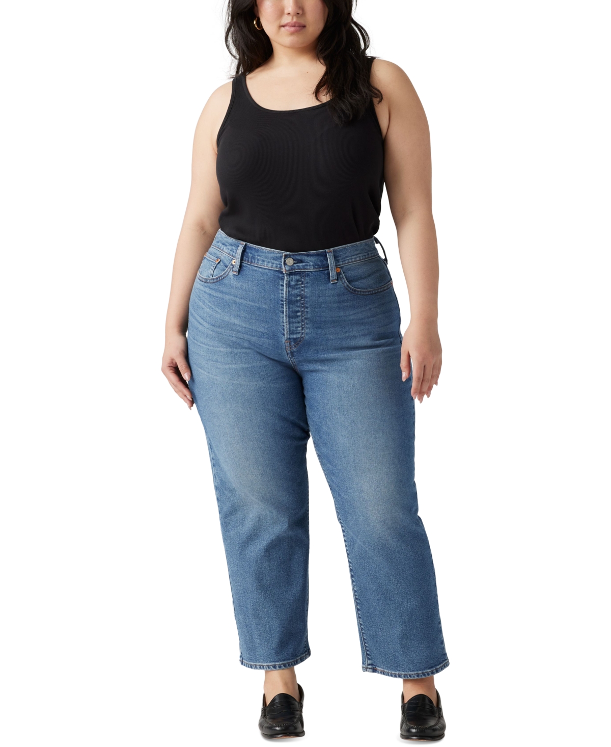 Levi's Plus Wedgie High-Rise Straight Jeans