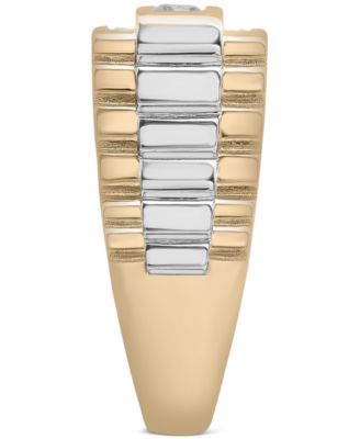 Men's Diamond Row Ring (1 ct. t.w) in 14k Yellow Gold