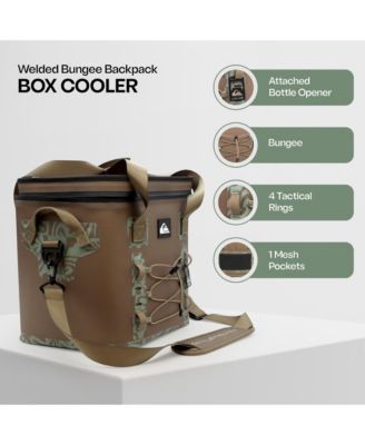 Quiksilver Shoreline Collection 48-72H 5 Layer Insulated Box Cooler with Adjustable Strap and Waterproof Zippers
