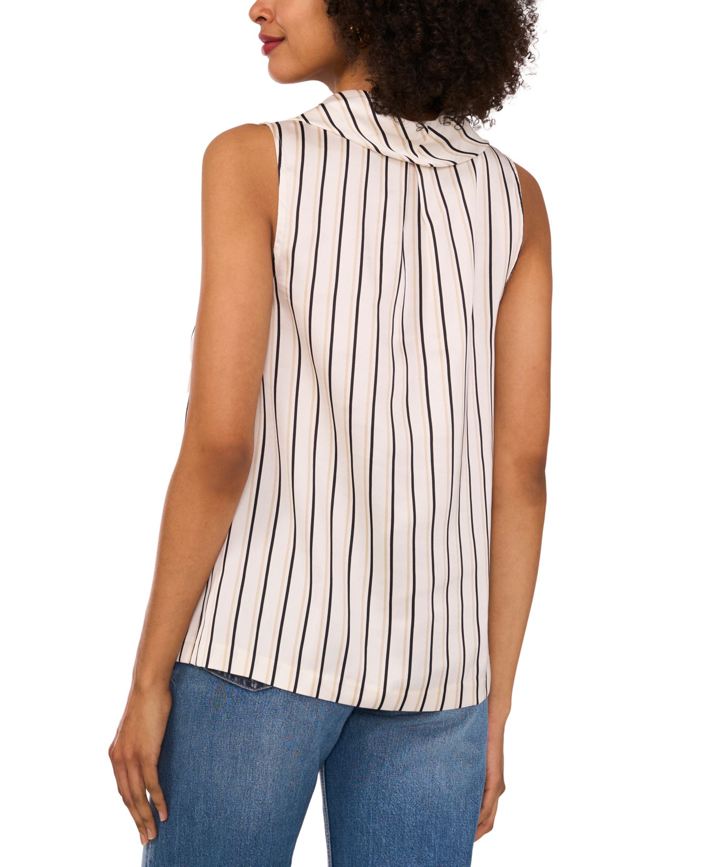 Женская блузка Vince Camuto Sleeveless Cowlneck, цвет: Слоновая кость — фото 3