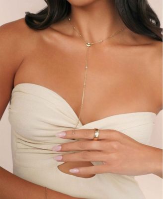 Santorini Shell Lariat Necklace