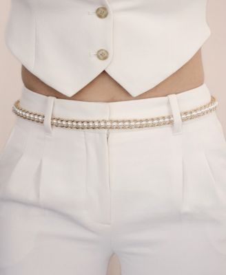 Cultivated Pearl Chain Hip Belt