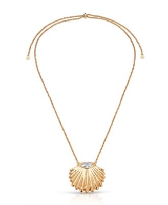 Scallop Crystal Necklace