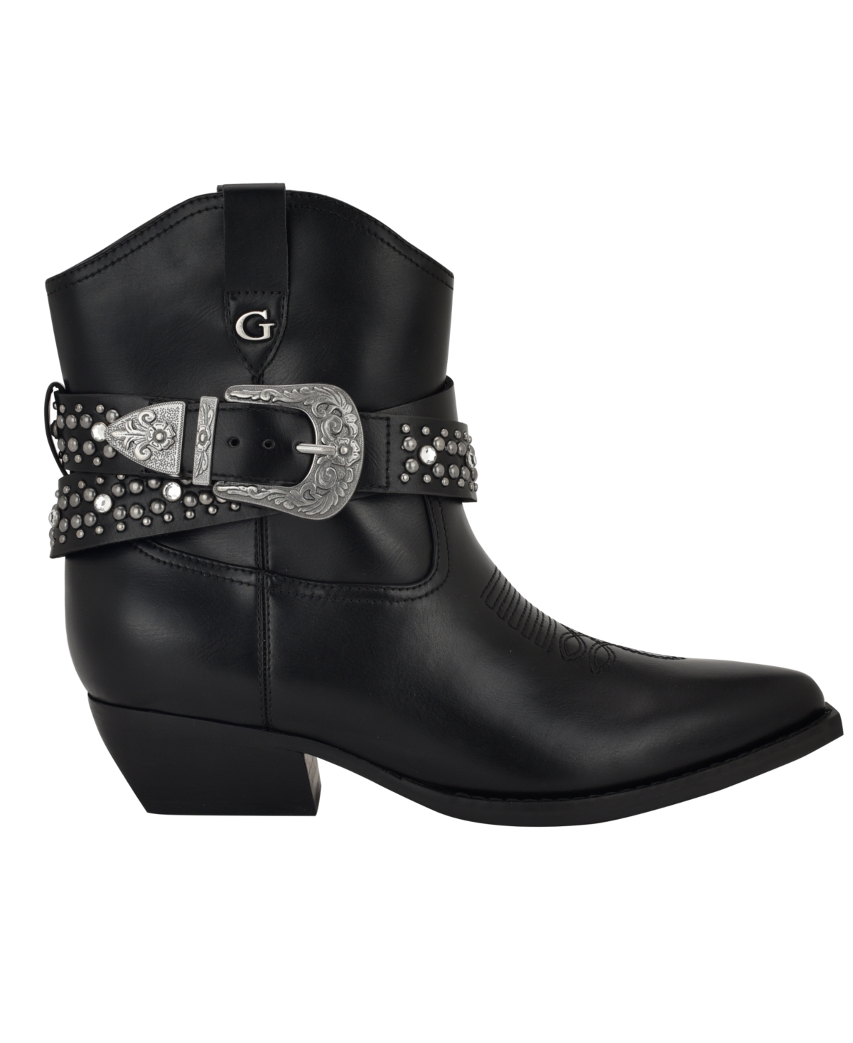 Guess Lansly Western Boot In Black