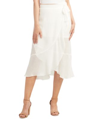 BCX - Juniors' Gauzy Side-Tie Tulip-Hem Skirt