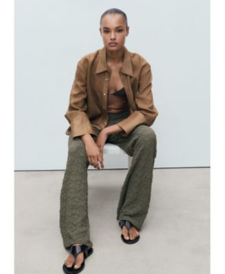 Women's Straight Textured Pants