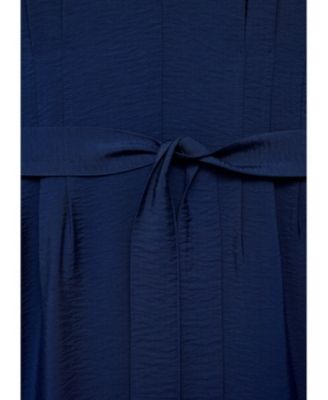 Women's Long Cropped Belted Jumpsuit