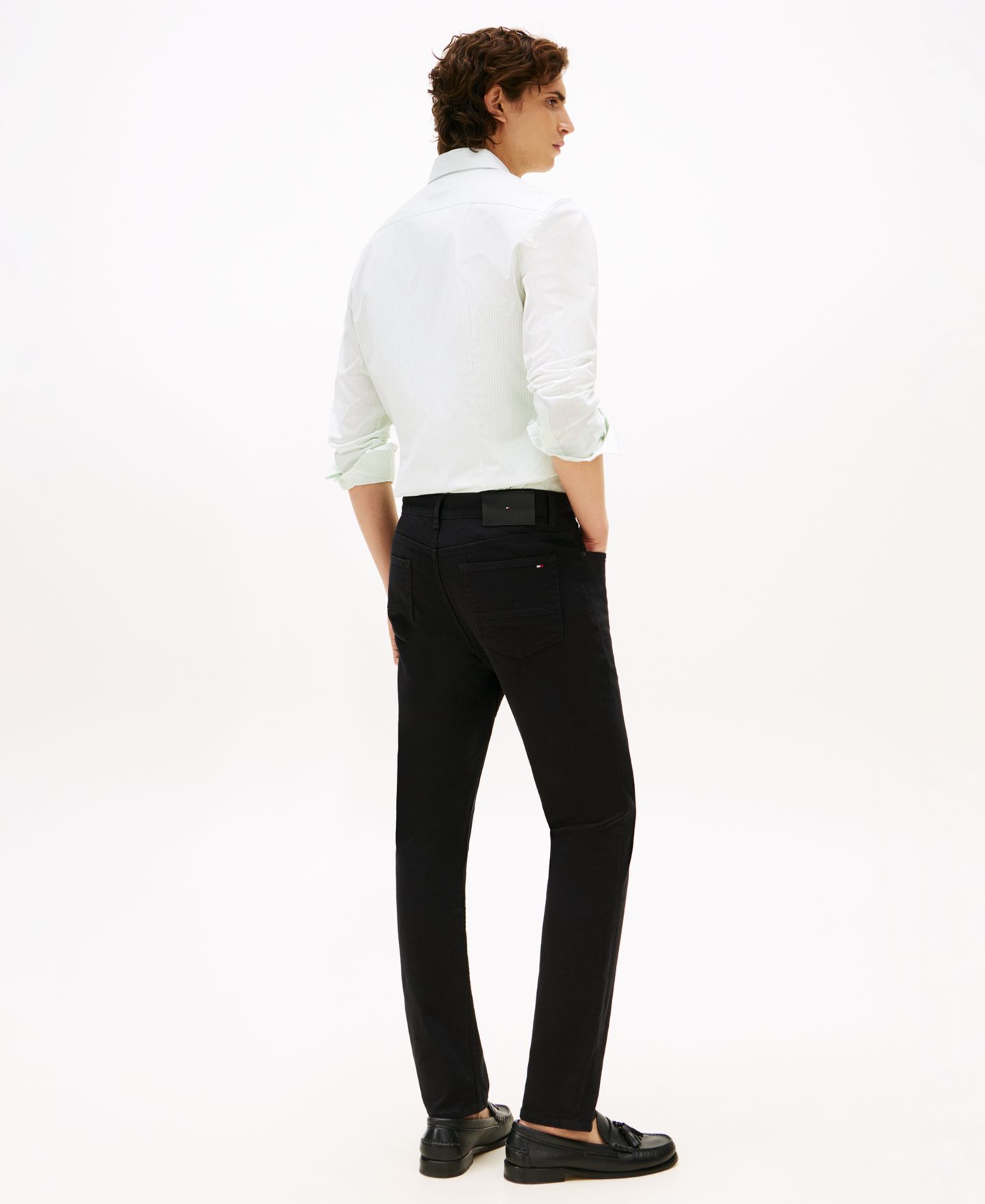 Мужские джинсы Tommy Hilfiger Slim Fit Bleeker, цвет: Чёрный — фото 4