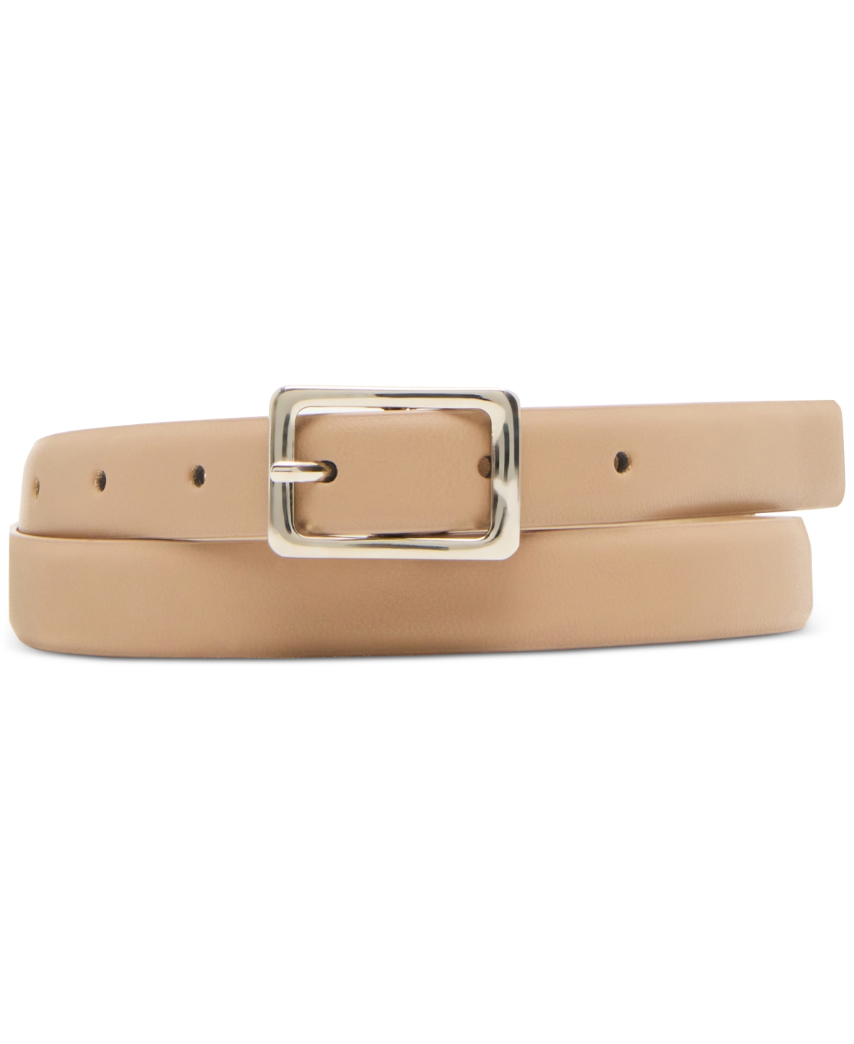 Steve Madden Textured Faux-leather Belts, Set Of 3 In Brown