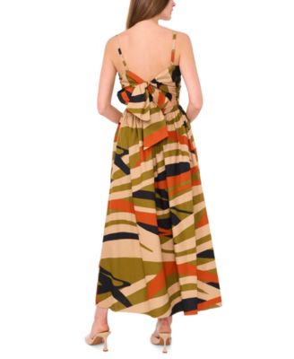 Petites Cotton Printed Sleeveless Maxi Dress