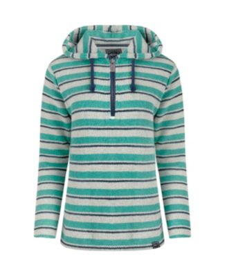 Women's Ally 1/4 Zip Stripe Hoodie