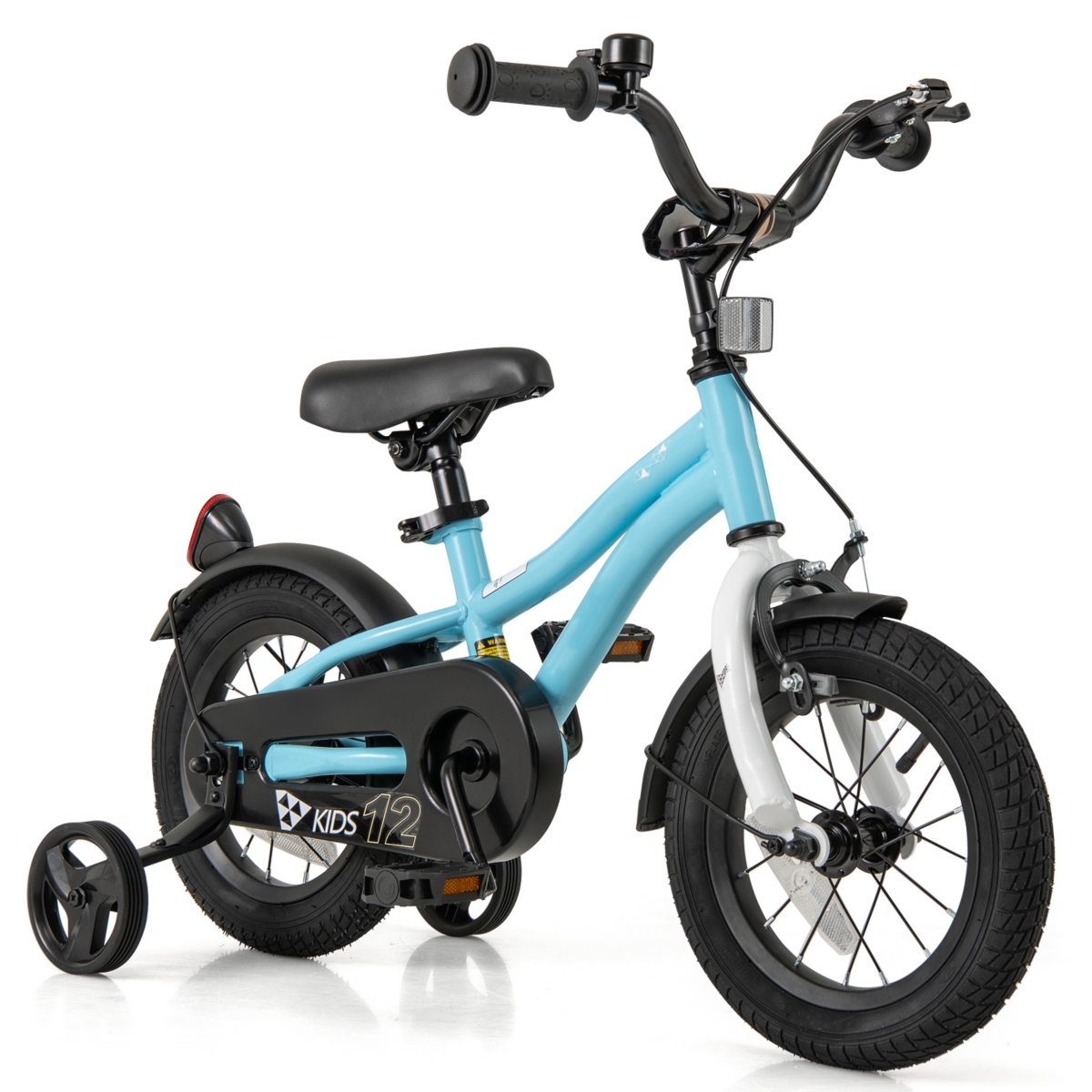 Kids Bike with Training Wheels for Older Children Adjustable Seat and Handlebar