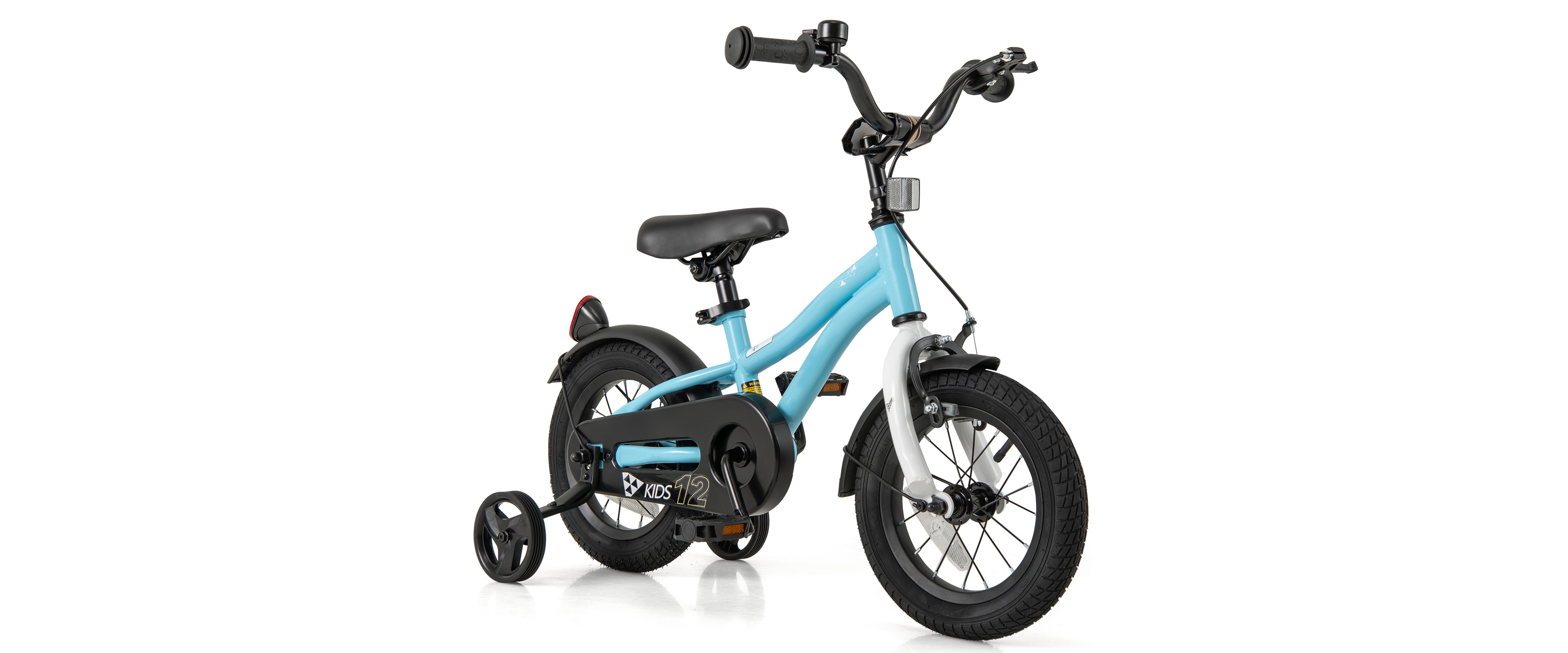 Kids Bike with Training Wheels for Older Children Adjustable Seat and Handlebar