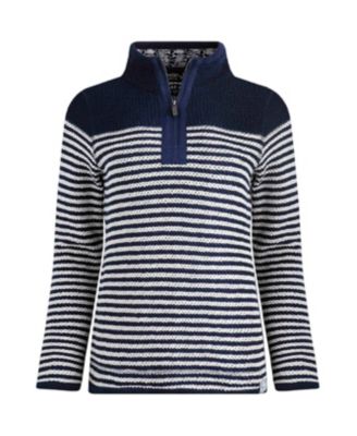 Women's Juliet 1/4 Zip Stripe Macaroni