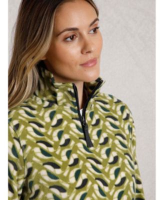 Women's Reena 1/4 Zip Printed Microfleece