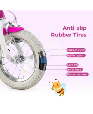 Slickblue Kids Bicycle with Training Wheels and Front and Rear Brake System