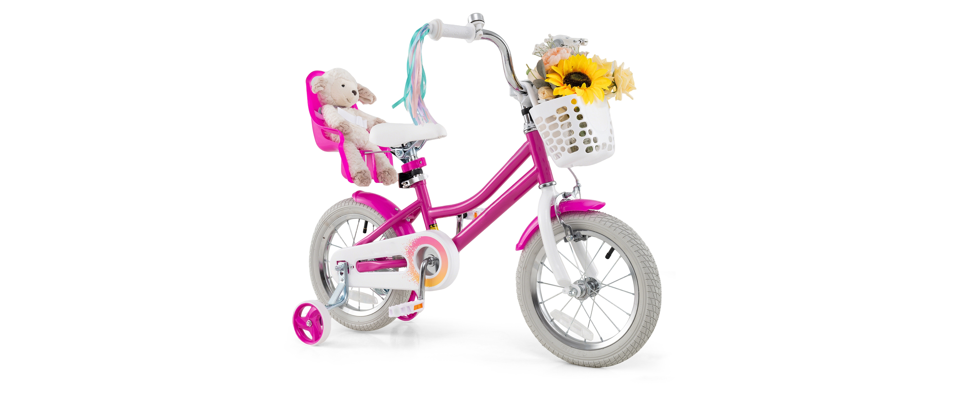 Kids Bicycle with Training Wheels and Front and Rear Brake System