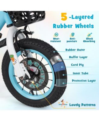 Kids Bike with Adjustable Handlebar and Saddle Perfect Bicycle for Children Aged 4-8 Years Old