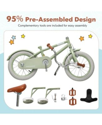 Slickblue Kids Bike with Adjustable Handlebar and Saddle for Growing Children