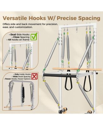 Wooden Reformer & Tower Combo – Includes Mat, Jump Board & Sitting Box