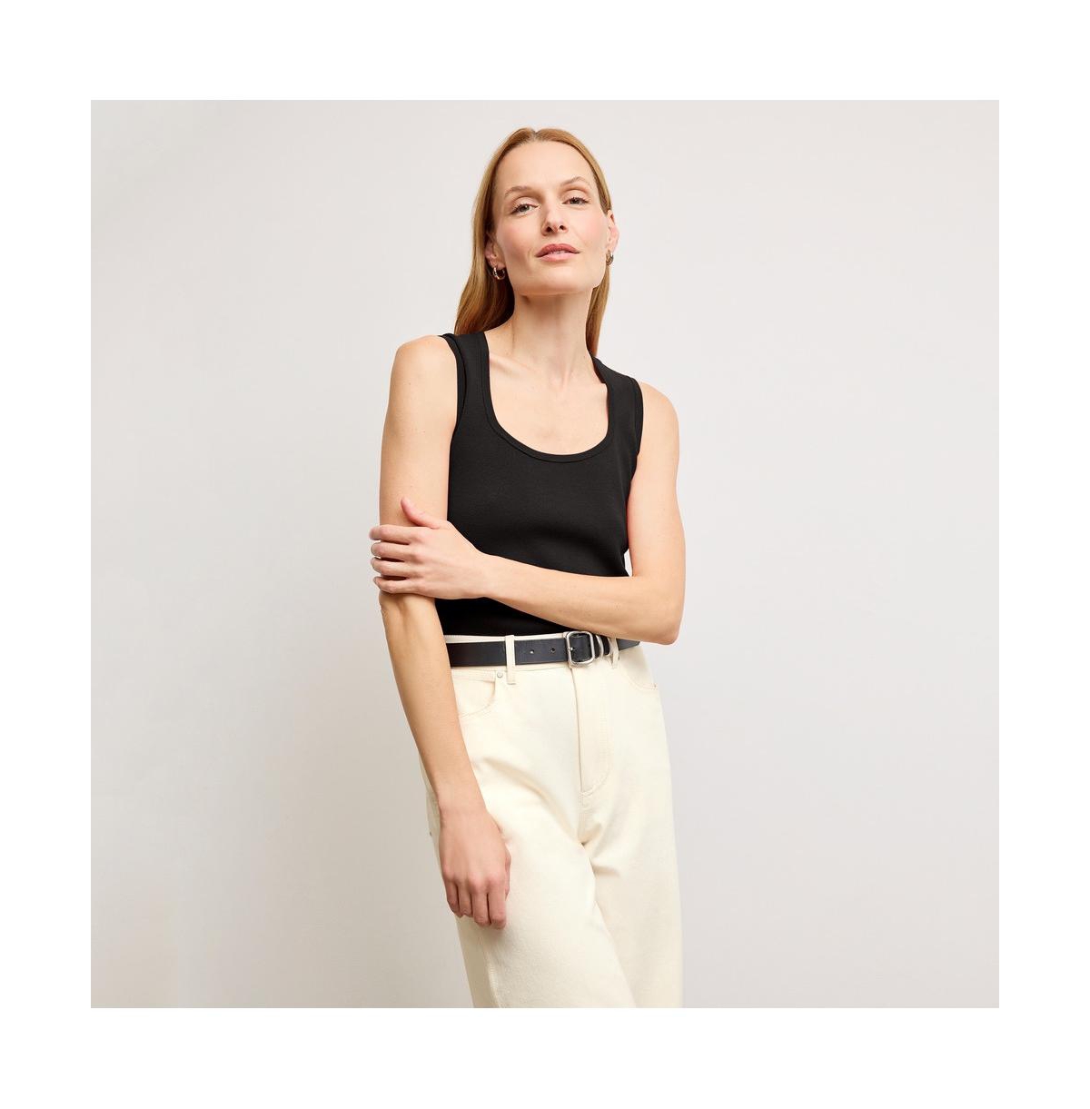Women's Sabine Sculptural Tank - Eco 365Knit - Black