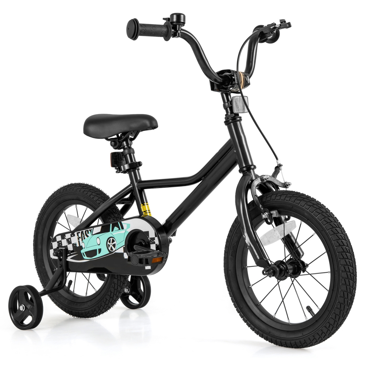 Kids Bike with Adjustable Seat and Low-Step Frame for Easy Mounting