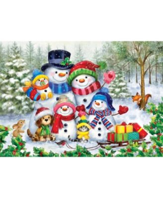 Sparkle & Shine - Frosty Family Moments 500 Piece Glitter Jigsaw Puzzle