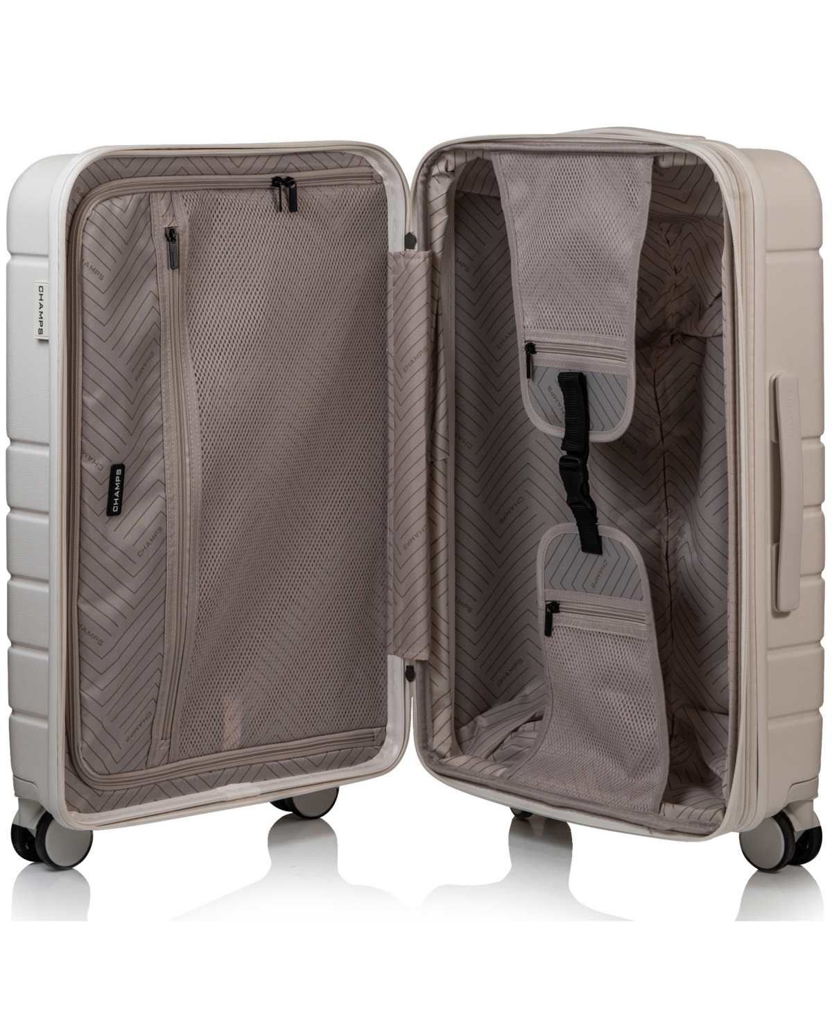 Champs 3-Pc. Linen Hardside Luggage set