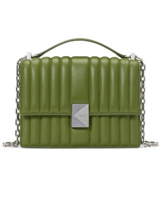 Deco Quilted Leather Small Chain Shoulder Bag 