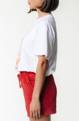 Women's Uni Logo Acid Wash Sweat Short