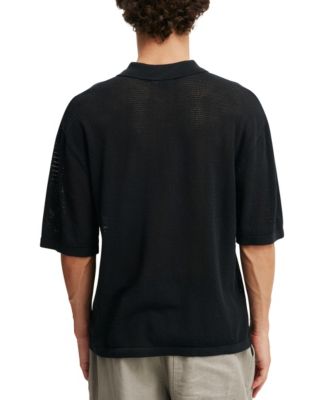 Men's Knitted Polo Shirt