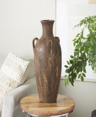 Ceramic 24.4" Farmhouse Vase with Handles