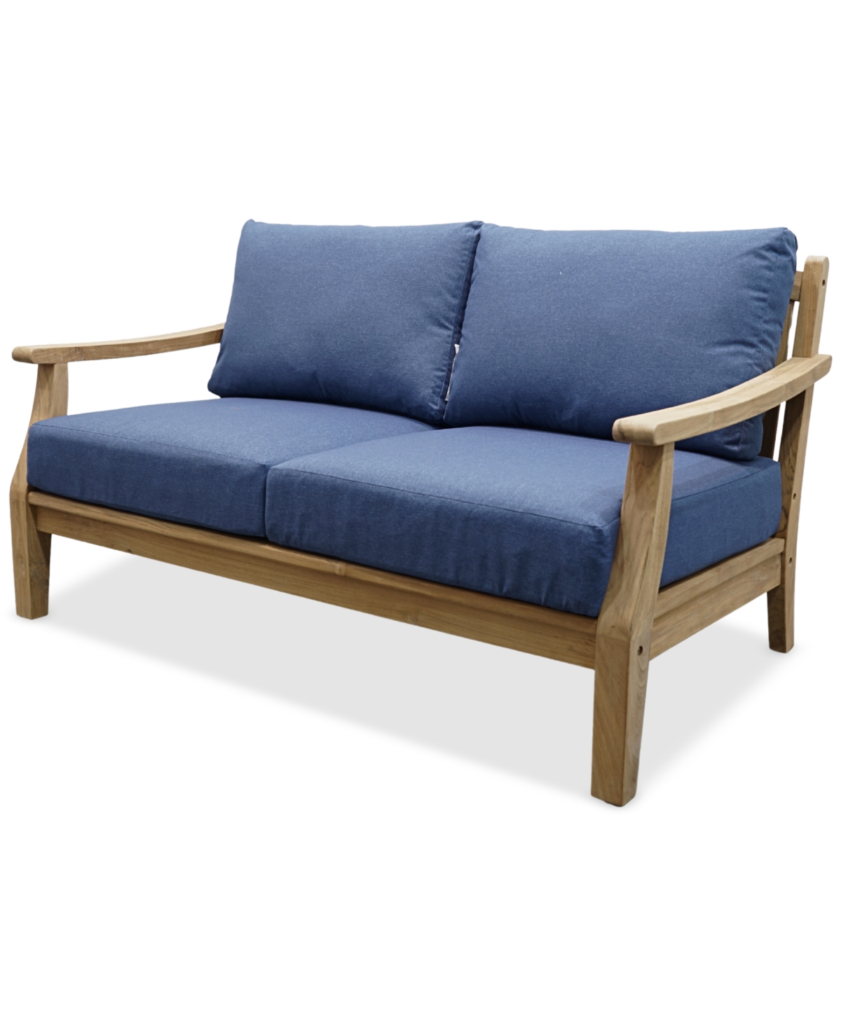 Macy's Bristol Loveseat, Created For  In Blue