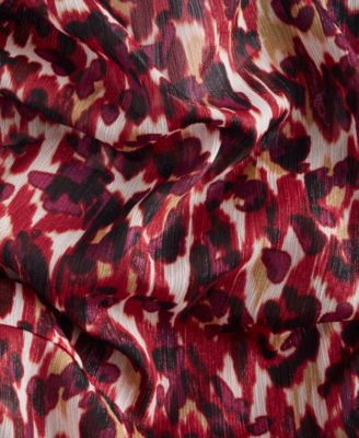 Women's Printed Belted Maxi Dress