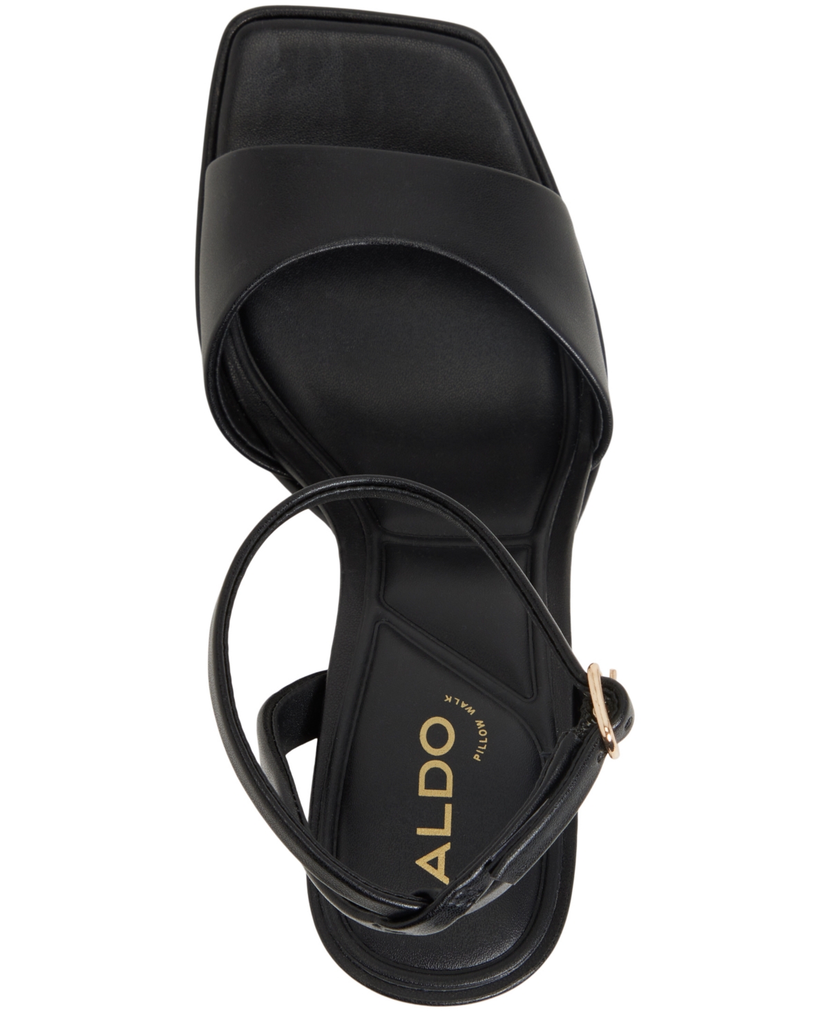 Aldo Lothon Ankle Strap Platform Sandal In Black