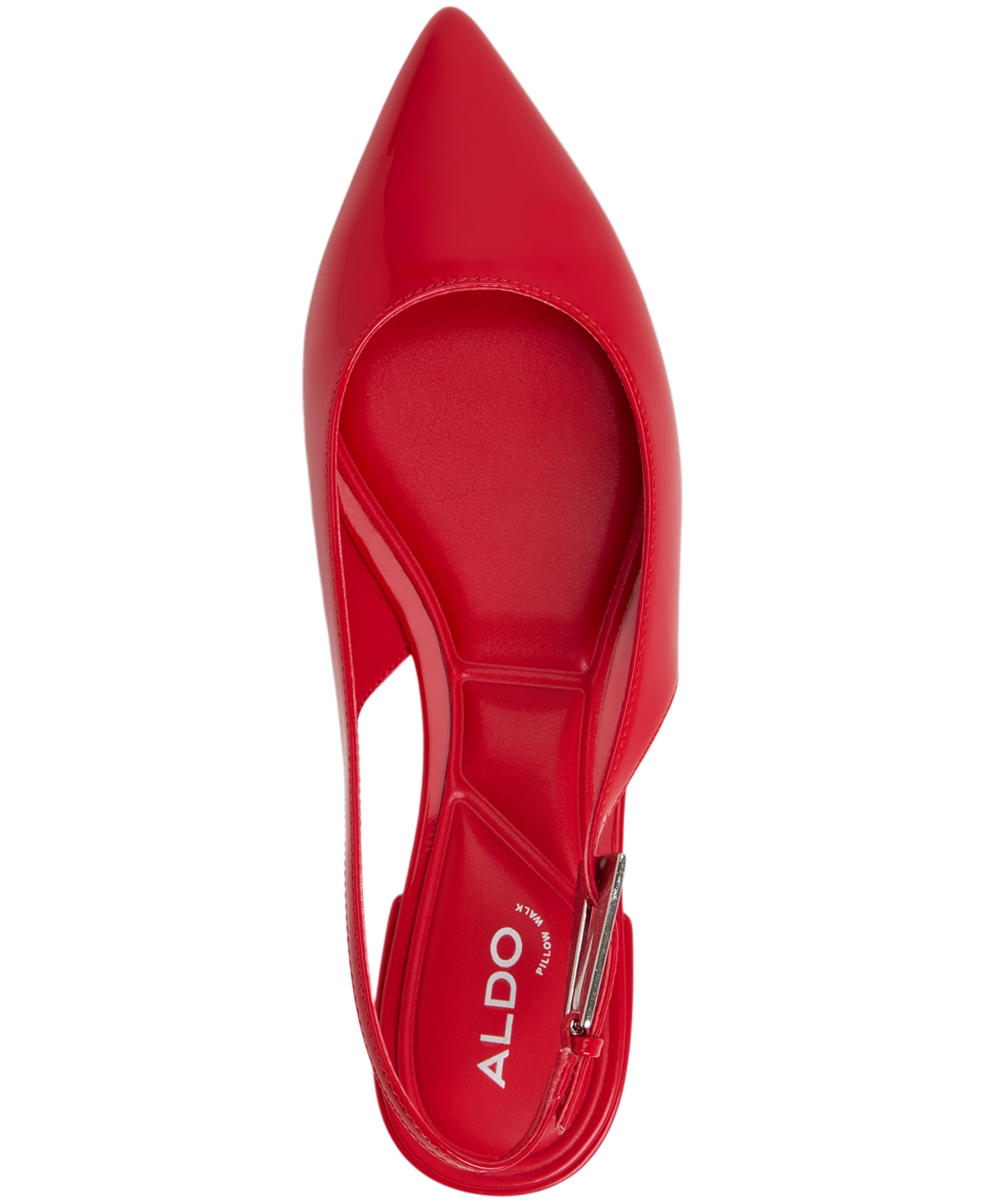 Aldo Kristell Pointed Toe Slingback Flat In Red